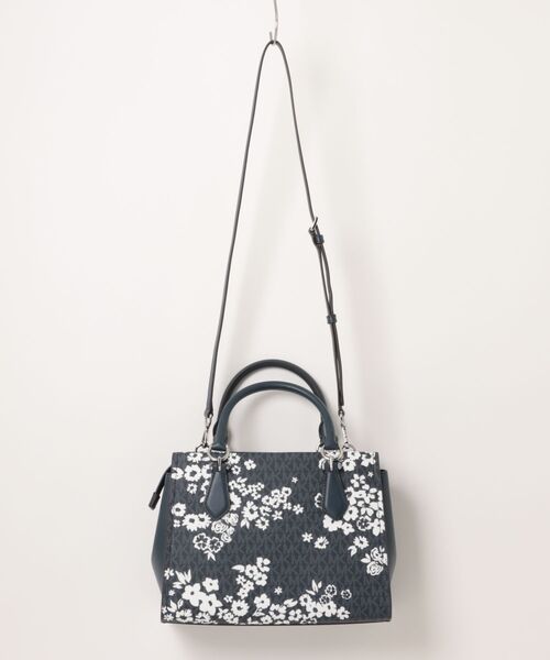 MICHAEL KORS(マイケルコース)の「MARILYN サッチェル ミディアム - MKシグネチャー(ハンドバッグ・レディース・ブルー系・FREE)」の2枚目の写真