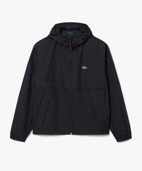 LACOSTE(ラコステ)の「軽量 撥水 ワッシャー加工 ライトウェイトパッカブルジャケット(ナイロンジャケット・メンズ・ライトグリーン/ブラック・52/48/46/50)」の2枚目の写真