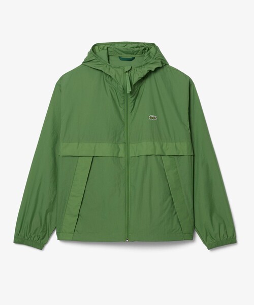 LACOSTE(ラコステ)の「軽量 撥水 ワッシャー加工 ライトウェイトパッカブルジャケット(ナイロンジャケット・メンズ・ライトグリーン/ブラック・52/48/46/50)」の5枚目の写真