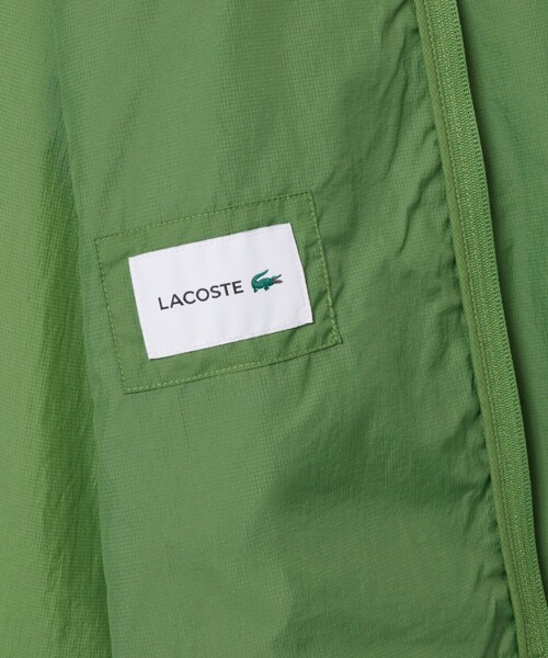 LACOSTE(ラコステ)の「軽量 撥水 ワッシャー加工 ライトウェイトパッカブルジャケット(ナイロンジャケット・メンズ・ライトグリーン/ブラック・52/48/46/50)」の8枚目の写真