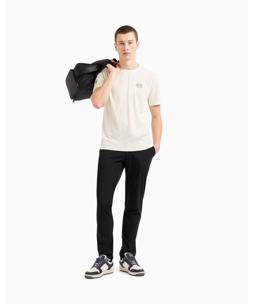 EMPORIO ARMANI EA7（エンポリオアルマーニイーエーセブン）の「【エンポリオ アルマーニ EA7】Golf Pro Tシャツ ストレッチコットンジャージー（Tシャツ/カットソー・メンズ・ホワイト系/グリーン系・MEDIUM/XX-LARGE/X-LARGE/LARGE/X-SMALL/SMALL）」の9枚目の写真