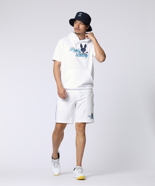 Psycho Bunny（サイコバニー）の「[GOLF]ラインモチーフ PBグラフィックパーカ（パーカー・メンズ・ネイビー/ホワイト/ライトグレー・X-LARGE/LARGE/MEDIUM）」の6枚目の写真