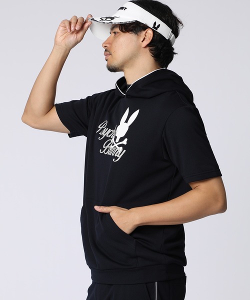 Psycho Bunny（サイコバニー）の「[GOLF]ラインモチーフ PBグラフィックパーカ（パーカー・メンズ・ネイビー/ホワイト/ライトグレー・X-LARGE/LARGE/MEDIUM）」の16枚目の写真