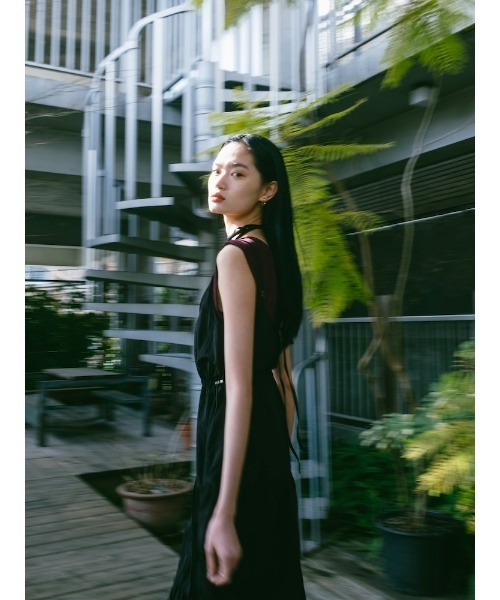 sahara（サハラ）の「【PRE ORDER】Mesh Panel Tiered Dress（ワンピース・レディース・ブルー/ブラック/ライトグリーン・FREE）」の17枚目の写真