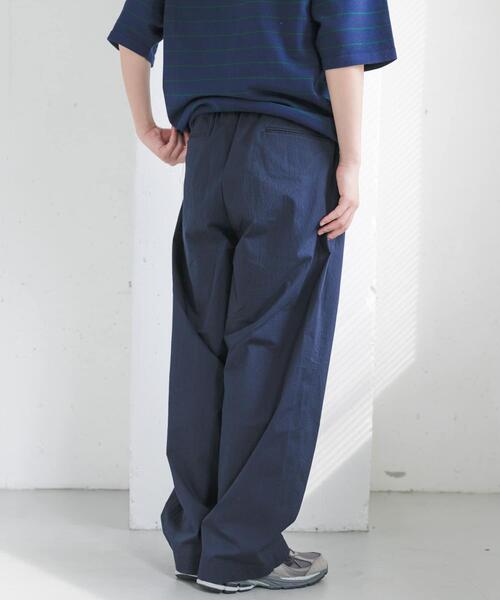 FORK&SPOON（フォークアンドスプーン）の「FORK&SPOON　ツータックワイドイージーパンツ（その他パンツ・メンズ・ブラウン/ブルー系その他・4/5）」の12枚目の写真