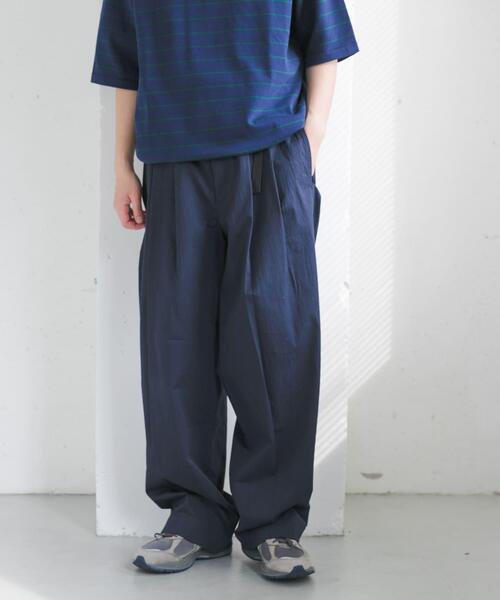 FORK&SPOON（フォークアンドスプーン）の「FORK&SPOON　ツータックワイドイージーパンツ（その他パンツ・メンズ・ブラウン/ブルー系その他・4/5）」の14枚目の写真