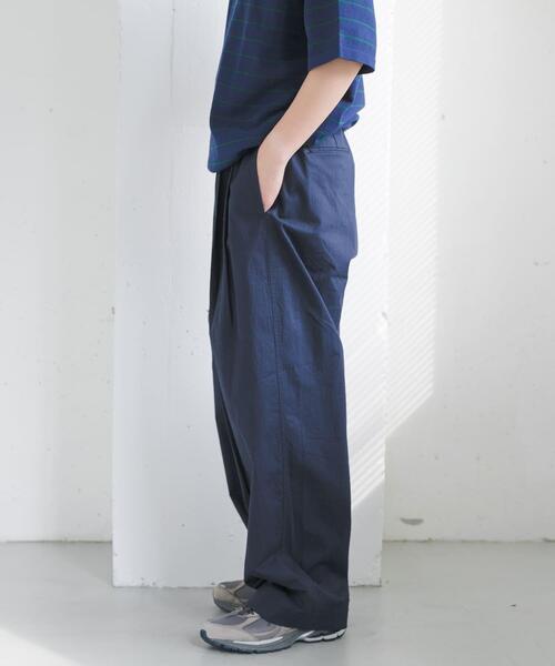 FORK&SPOON（フォークアンドスプーン）の「FORK&SPOON　ツータックワイドイージーパンツ（その他パンツ・メンズ・ブラウン/ブルー系その他・4/5）」の15枚目の写真