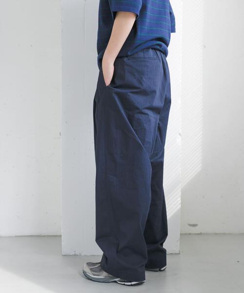 FORK&SPOON（フォークアンドスプーン）の「FORK&SPOON　ツータックワイドイージーパンツ（その他パンツ・メンズ・ブラウン/ブルー系その他・4/5）」の16枚目の写真