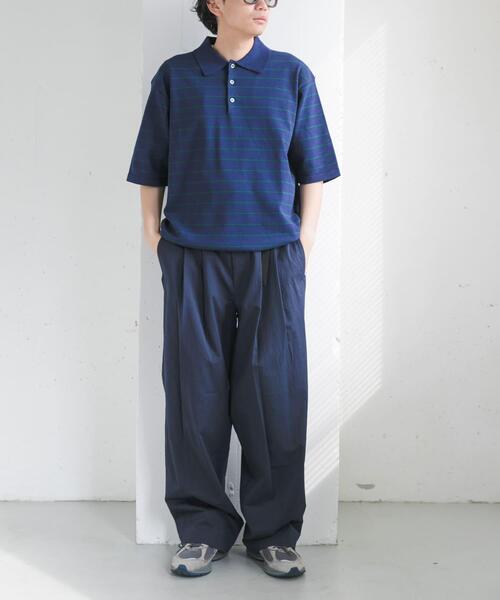 FORK&SPOON（フォークアンドスプーン）の「FORK&SPOON　ツータックワイドイージーパンツ（その他パンツ・メンズ・ブラウン/ブルー系その他・4/5）」の18枚目の写真