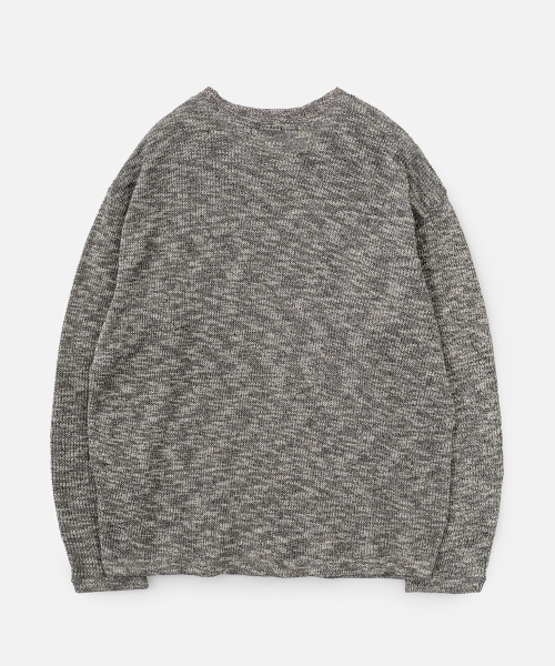 VASTIC(バスティック)の「ボカシポケットニット_グレー(ニット/セーター・メンズ・グレー・MEDIUM/LARGE)」の2枚目の写真