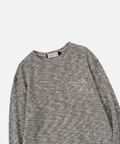 VASTIC(バスティック)の「ボカシポケットニット_グレー(ニット/セーター・メンズ・グレー・MEDIUM/LARGE)」の3枚目の写真