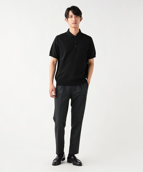 BEAMS HEART(ビームスハート)の「ニット ポロ【クールビズ】(ポロシャツ・メンズ・ネイビー/ブラック・X-LARGE/LARGE/MEDIUM/SMALL)」の12枚目の写真