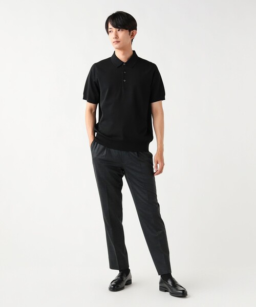 BEAMS HEART(ビームスハート)の「ニット ポロ【クールビズ】(ポロシャツ・メンズ・ネイビー/ブラック・X-LARGE/LARGE/MEDIUM/SMALL)」の13枚目の写真