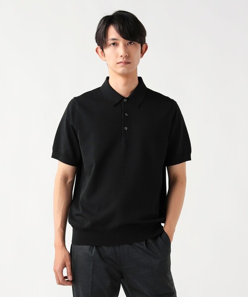 BEAMS HEART(ビームスハート)の「ニット ポロ【クールビズ】(ポロシャツ・メンズ・ネイビー/ブラック・X-LARGE/LARGE/MEDIUM/SMALL)」の15枚目の写真