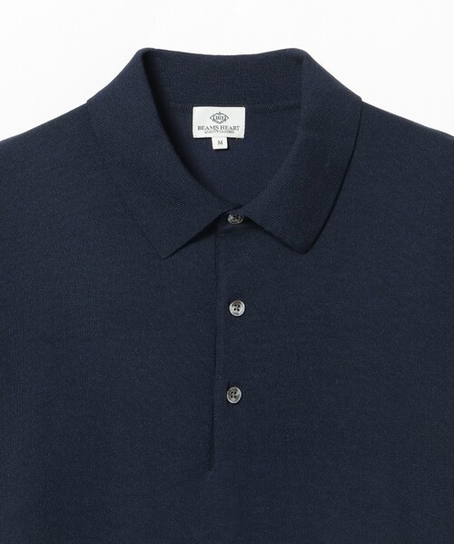 BEAMS HEART(ビームスハート)の「ニット ポロ【クールビズ】(ポロシャツ・メンズ・ネイビー/ブラック・X-LARGE/LARGE/MEDIUM/SMALL)」の20枚目の写真