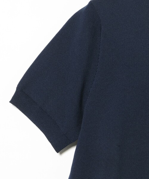 BEAMS HEART(ビームスハート)の「ニット ポロ【クールビズ】(ポロシャツ・メンズ・ネイビー/ブラック・X-LARGE/LARGE/MEDIUM/SMALL)」の3枚目の写真