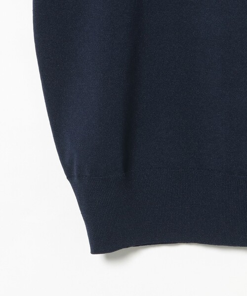 BEAMS HEART(ビームスハート)の「ニット ポロ【クールビズ】(ポロシャツ・メンズ・ネイビー/ブラック・X-LARGE/LARGE/MEDIUM/SMALL)」の4枚目の写真