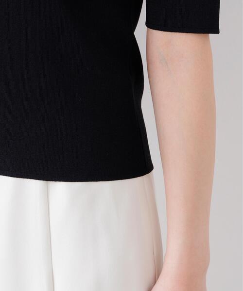 PROPORTION BODY DRESSING（プロポーションボディドレッシング）の「＜UVカット＞サイドリボンニット / 1216170304（ニット/セーター・レディース・ピンク/ホワイト系その他/ブラック系その他・MEDIUM/SMALL）」の18枚目の写真