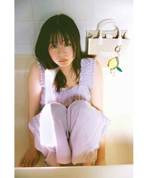 FURFUR（ファーファー）の「【WEB・一部店舗限定カラー】ギンガムチェックシャーリングブラウス（シャツ/ブラウス・レディース・イエロー/ラベンダー/レッド/ブルー/ブラック・F）」の8枚目の写真
