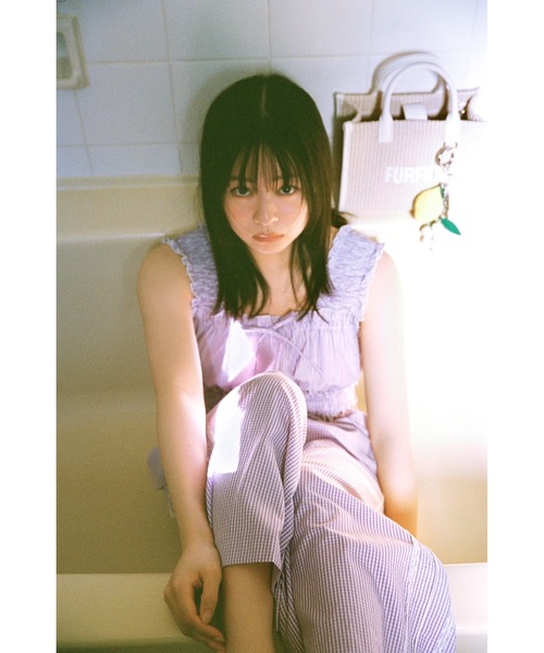 FURFUR（ファーファー）の「【WEB・一部店舗限定カラー】ギンガムチェックシャーリングブラウス（シャツ/ブラウス・レディース・イエロー/ラベンダー/レッド/ブルー/ブラック・F）」の9枚目の写真