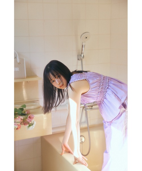 FURFUR（ファーファー）の「【WEB・一部店舗限定カラー】ギンガムチェックシャーリングブラウス（シャツ/ブラウス・レディース・イエロー/ラベンダー/レッド/ブルー/ブラック・F）」の11枚目の写真