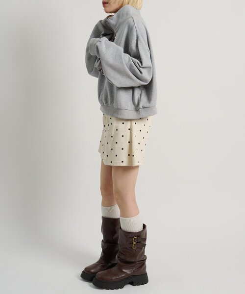 w closet（ダブルクローゼット）の「ハーフジップフリルスウェット（Tシャツ/カットソー・レディース・アイボリー/グレー/ピンク・FREE）」の18枚目の写真