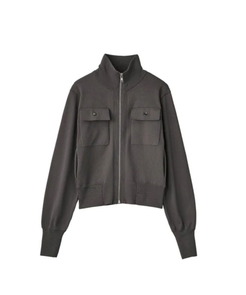 Knuth Marf(クヌースマーフ)の「pocket zip up knit(ニット/セーター・レディース・ベージュ/グレー・FREE)」の1枚目の写真