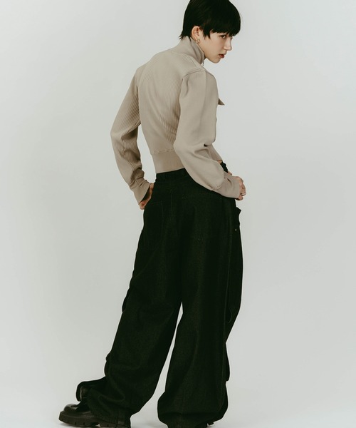 Knuth Marf(クヌースマーフ)の「pocket zip up knit(ニット/セーター・レディース・ベージュ/グレー・FREE)」の19枚目の写真