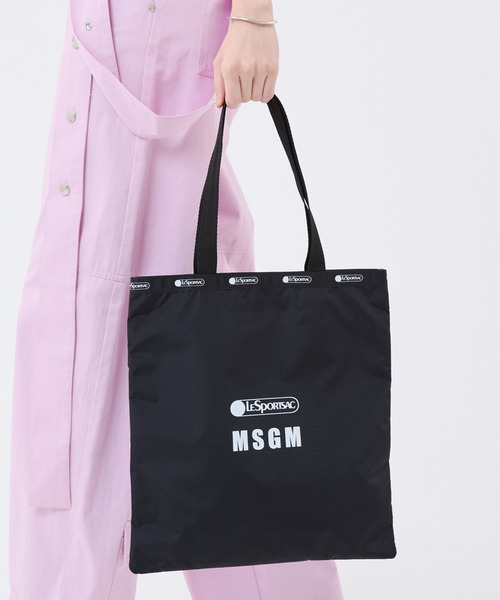 LeSportsac(レスポートサック)の「MSGM LG EMERALD TOTE ロゴトートブラック(トートバッグ・レディース・ブラック・FREE)」の2枚目の写真