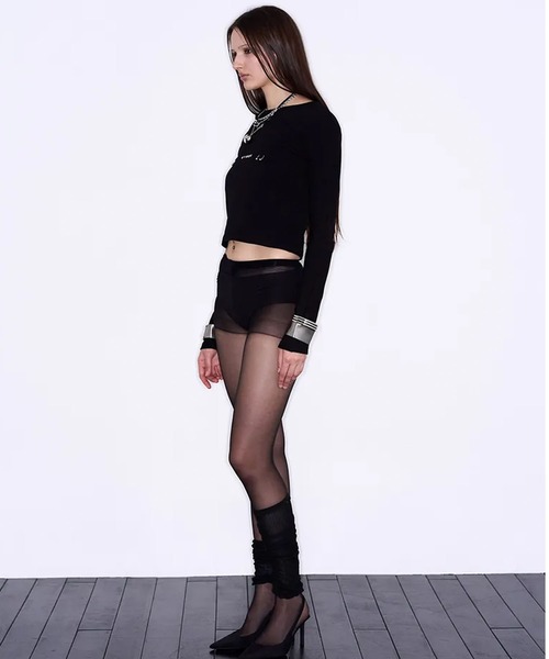 EYEER（イワイイアル）の「◇EYEER◇ブランド直輸入正規品/ピアス ロング スリーブ Tシャツ PIERCING LONG SLEEVE TEE（Tシャツ/カットソー・レディース・ホワイト/ブラック・S）」の8枚目の写真