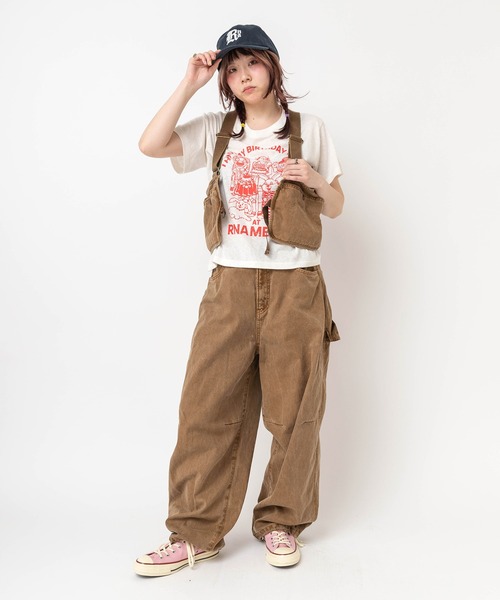 RNA（アールエヌエー）の「V0173 ワークショートベスト（ベスト・レディース・ピンク/ブラウン・MEDIUM）」の13枚目の写真