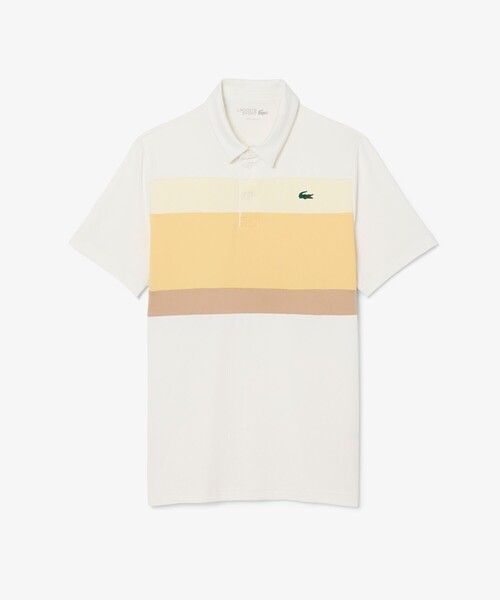 LACOSTE(ラコステ)の「UVカット ウルトラドライ ストレッチ カラーブロックゴルフポロシャツ(ポロシャツ・メンズ・ホワイト/ブルー・5/3/4)」の5枚目の写真