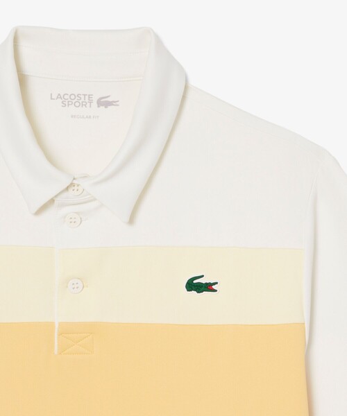 LACOSTE(ラコステ)の「UVカット ウルトラドライ ストレッチ カラーブロックゴルフポロシャツ(ポロシャツ・メンズ・ホワイト/ブルー・5/3/4)」の6枚目の写真