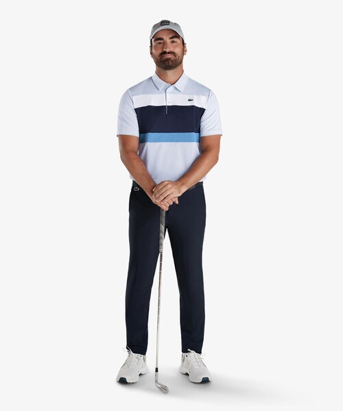 LACOSTE(ラコステ)の「UVカット ウルトラドライ ストレッチ カラーブロックゴルフポロシャツ(ポロシャツ・メンズ・ホワイト/ブルー・5/3/4)」の11枚目の写真