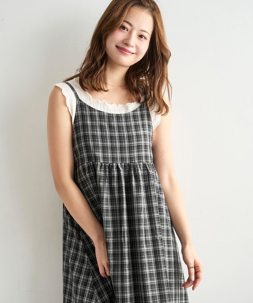柄が選べる】 キャミワンピース【586144】（ワンピース）｜mil（ミル