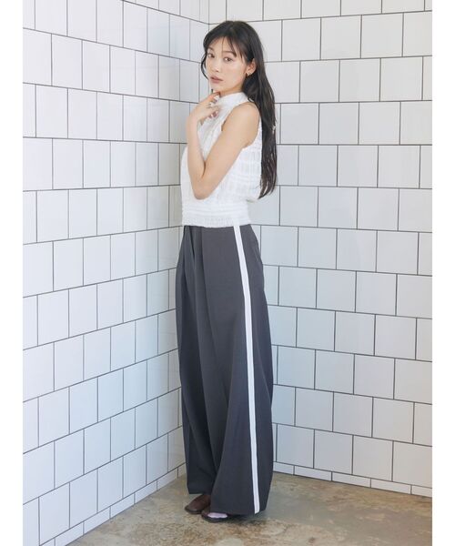 LAGUNAMOON（ラグナムーン）の「ボウタイシャーリングブラウス（シャツ/ブラウス・レディース・ホワイト/ブラック/グリーン・FREE）」の22枚目の写真