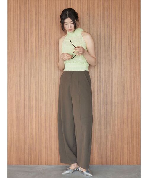 LAGUNAMOON（ラグナムーン）の「ボウタイシャーリングブラウス（シャツ/ブラウス・レディース・ホワイト/ブラック/グリーン・FREE）」の21枚目の写真