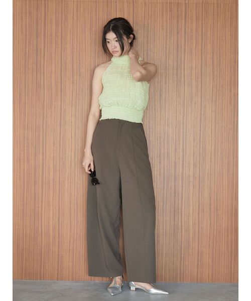 LAGUNAMOON（ラグナムーン）の「ボウタイシャーリングブラウス（シャツ/ブラウス・レディース・ホワイト/ブラック/グリーン・FREE）」の20枚目の写真