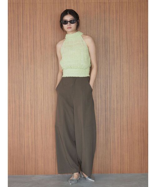 LAGUNAMOON（ラグナムーン）の「ボウタイシャーリングブラウス（シャツ/ブラウス・レディース・ホワイト/ブラック/グリーン・FREE）」の19枚目の写真