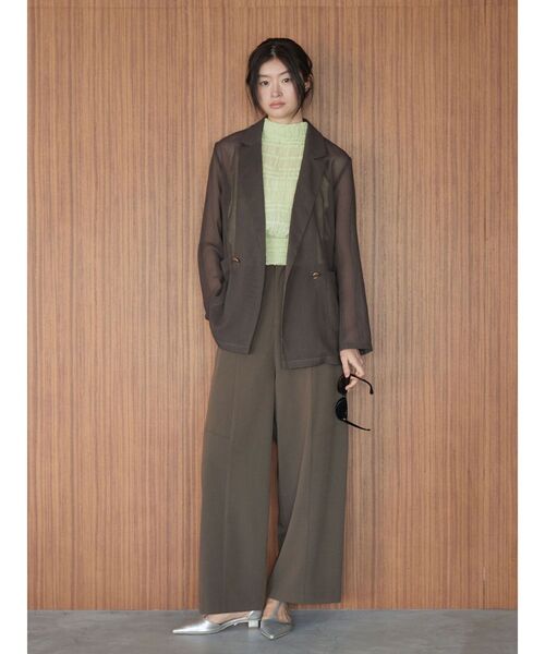 LAGUNAMOON（ラグナムーン）の「ボウタイシャーリングブラウス（シャツ/ブラウス・レディース・ホワイト/ブラック/グリーン・FREE）」の17枚目の写真