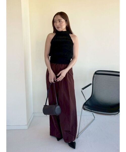 LAGUNAMOON（ラグナムーン）の「ボウタイシャーリングブラウス（シャツ/ブラウス・レディース・ホワイト/ブラック/グリーン・FREE）」の14枚目の写真