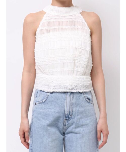 LAGUNAMOON(ラグナムーン)の「ボウタイシャーリングブラウス 【夏服】【シアートップス】(シャツ/ブラウス・レディース・ホワイト/ブラック/グリーン・FREE)」の21枚目の写真