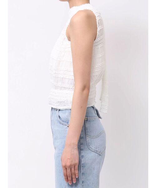 LAGUNAMOON(ラグナムーン)の「ボウタイシャーリングブラウス 【夏服】【シアートップス】(シャツ/ブラウス・レディース・ホワイト/ブラック/グリーン・FREE)」の22枚目の写真