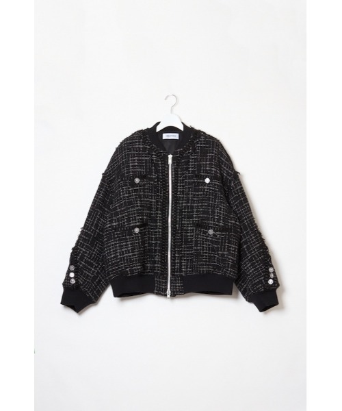 DISCOVERED（ディスカバード）の「DISCOVERED TWEED MA-1（MA-1・メンズ・ホワイト/ブラック・3/1）」の5枚目の写真