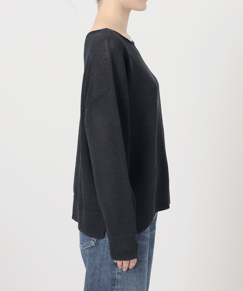 journal standard L'essage（ジャーナルスタンダードレサージュ）の「ペーパー混プルオーバー（ニット/セーター・レディース・チャコールグレー/ベージュ/レッド・FREE）」の21枚目の写真