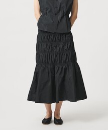 LOEFF | ＜LOEFF＞グロッシー タフタ ギャザー スカート(スカート)