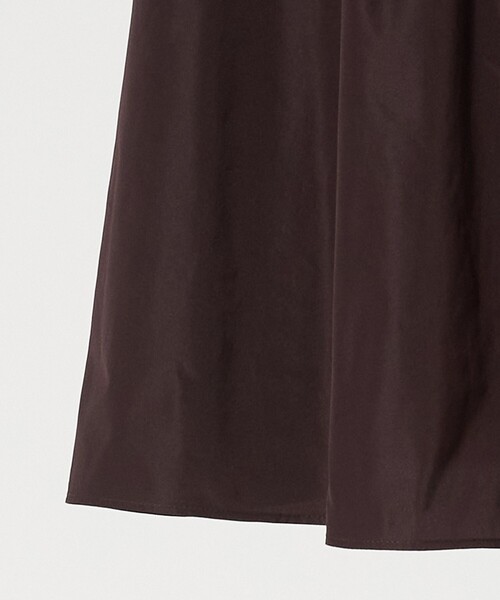 LOEFF（ロエフ）の「＜LOEFF＞グロッシー タフタ ギャザー スカート（スカート・レディース・ブラック/ダークブラウン・0/1）」の16枚目の写真