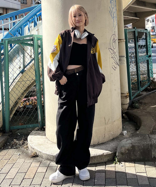 BACK TO THE FIELD（バック トゥー ザ フィールド）の「【MLB】ダブルウエストバレルレッグパンツ（その他パンツ・レディース・レオパード/ブラック・SMALL/MEDIUM）」の11枚目の写真