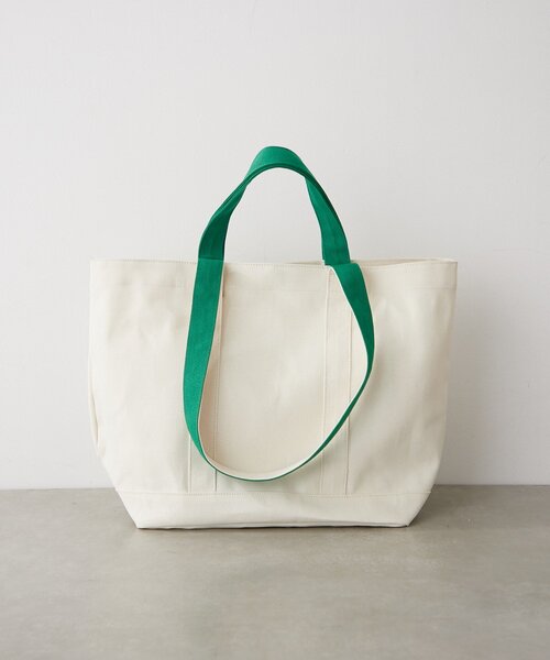 BIRTHDAY BAR（バースデイバー）の「ロゴ刺繍キャンバストートバッグ（トートバッグ・レディース・キャメル/グリーン/アイボリー・0）」の8枚目の写真