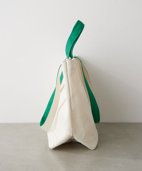 BIRTHDAY BAR（バースデイバー）の「ロゴ刺繍キャンバストートバッグ（トートバッグ・レディース・キャメル/グリーン/アイボリー・0）」の9枚目の写真